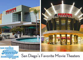 Reading Cinema Grossmont wins San Diego's Favorite Movie Theaters 2018 Award